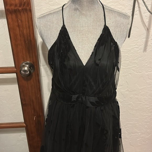 Black Formal/Prom Dress by Windsor. Sz. L Worn once. BUST PROFFESIONALY ALTERED - Picture 2 of 12